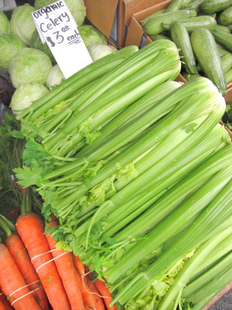 celery at the farmers market