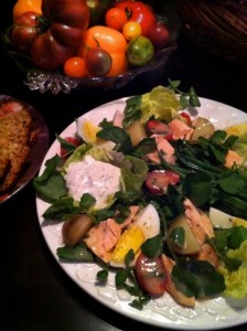 Poached Salmon and Watercress Salad With Tarragon Dressing