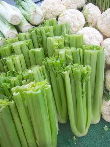 celery at the farmers market