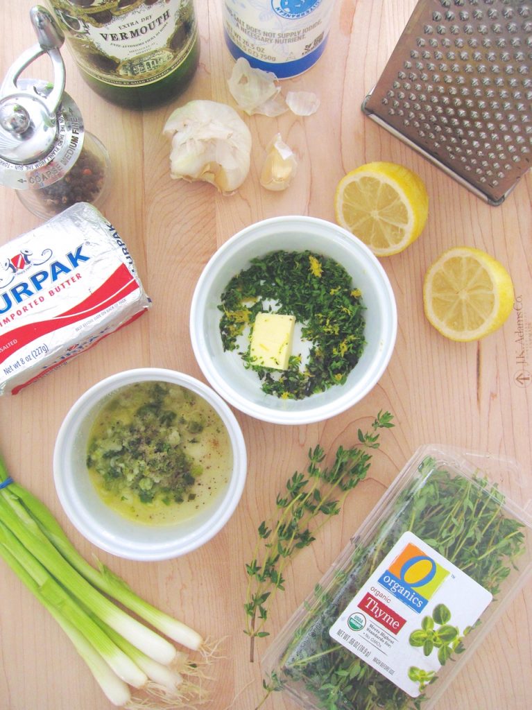 ingredients for Sautéed Chicken With Fresh Herbed Butter