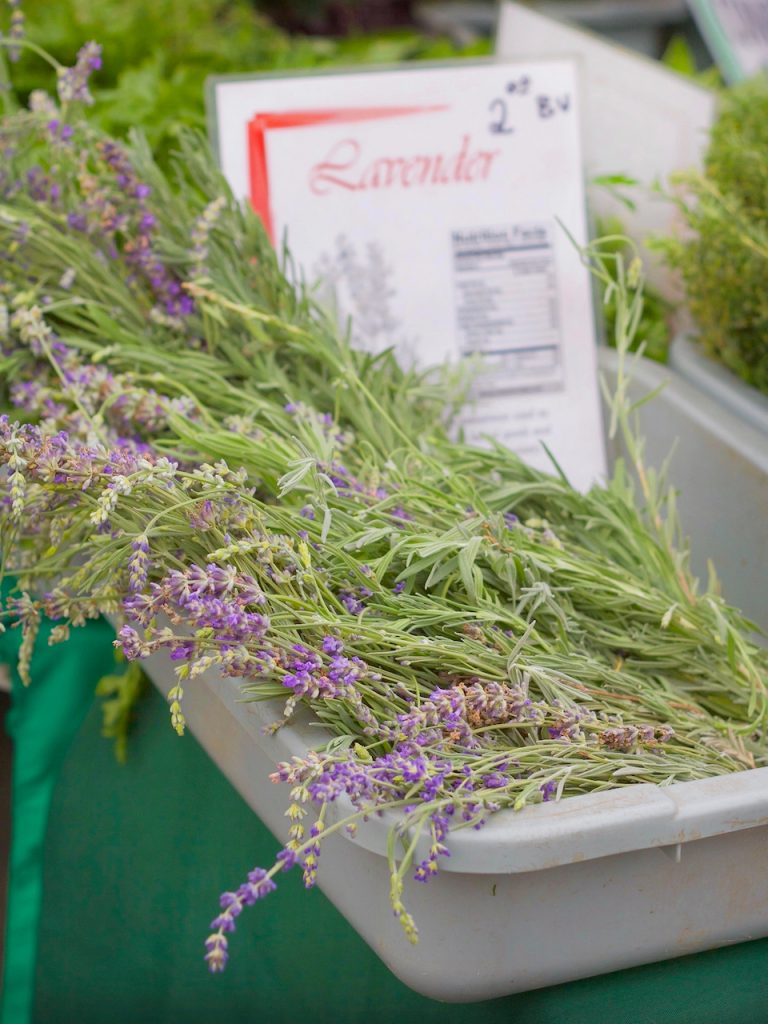 lavender at the farmers market