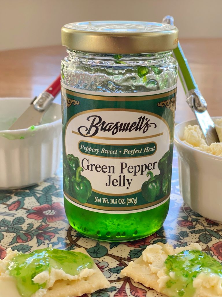 jar of green pepper jelly