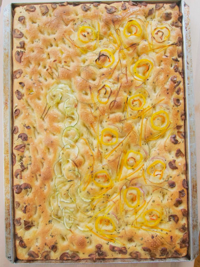 decorated Focaccia Bread