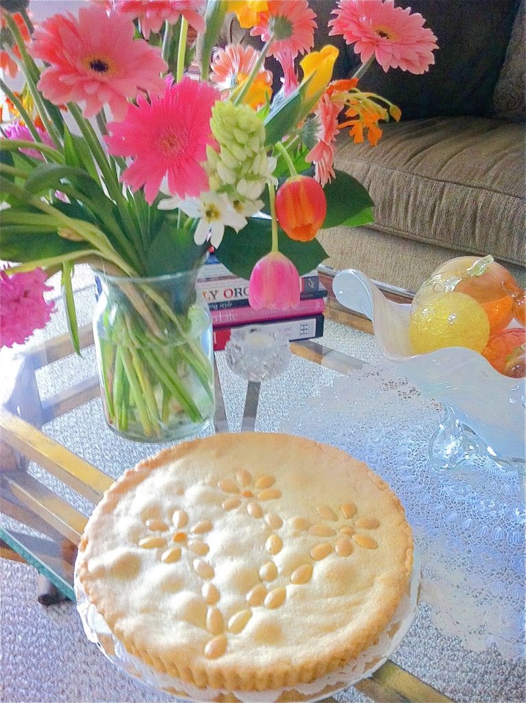 Raspberry Almond Filled Cookie Tart