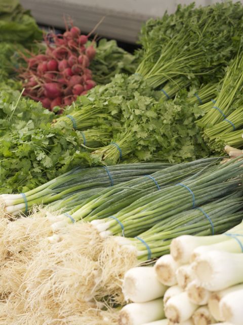 green onions and cilantro