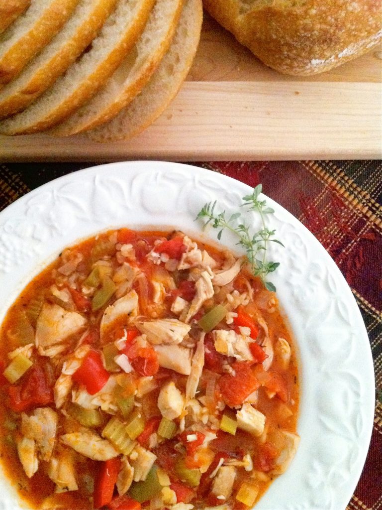 Chicken and Rice Soup With Thyme