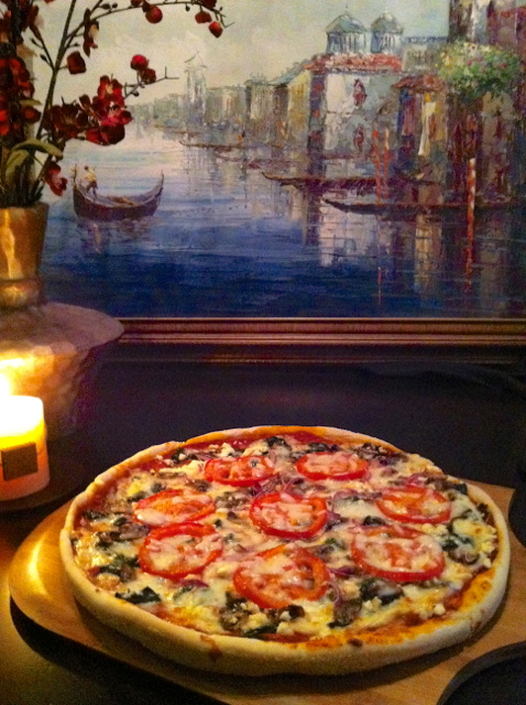 Deep Dish Mediterranean Pizza