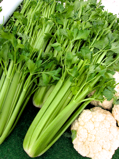 celery at farmer's market