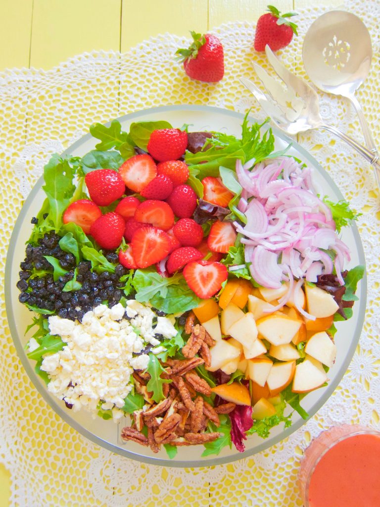 Fresh Strawberry and Pear Salad