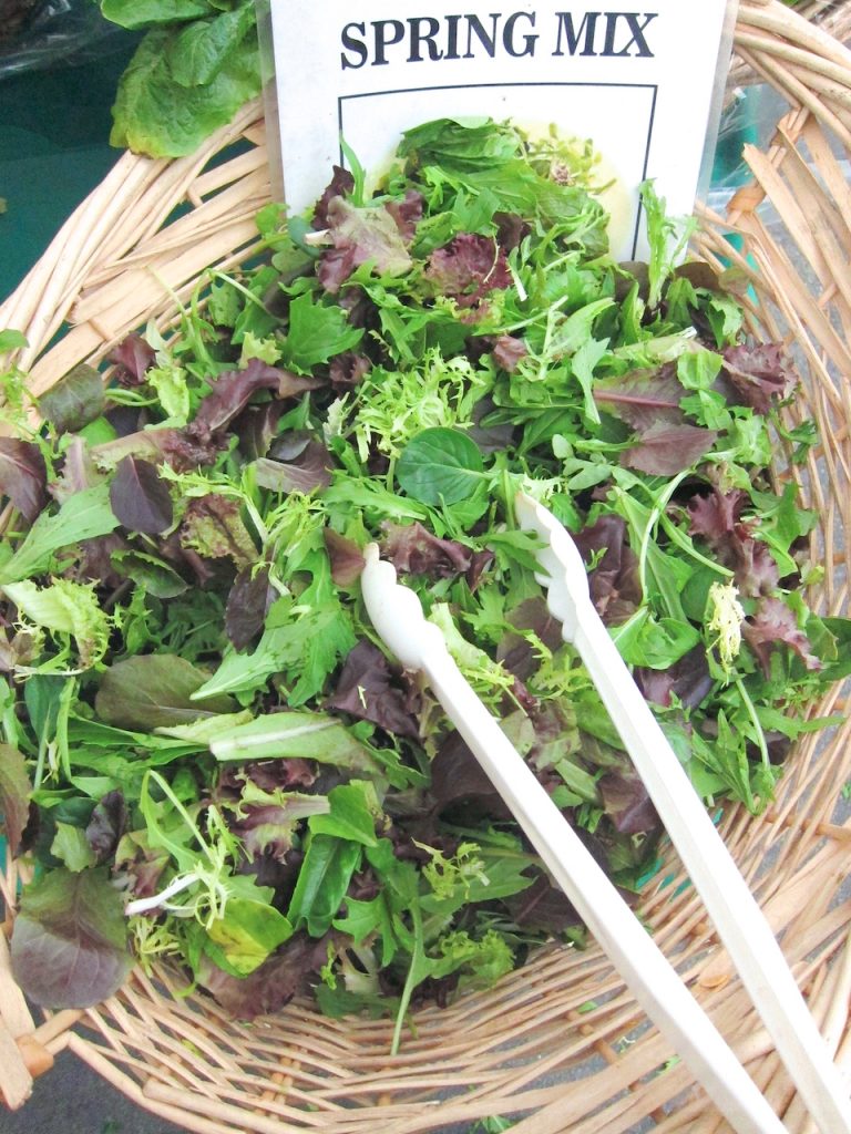 Spring mixed lettuce