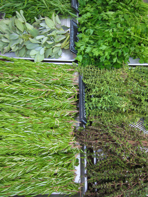assorted herbs