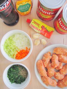 ingredients for Stuffed Shells Florentine