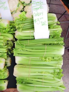 stack of celery