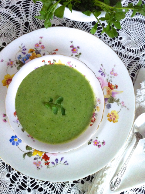 Cream of Leek and Watercress Soup