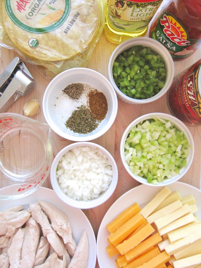 ingredients for enchiladas rancheros