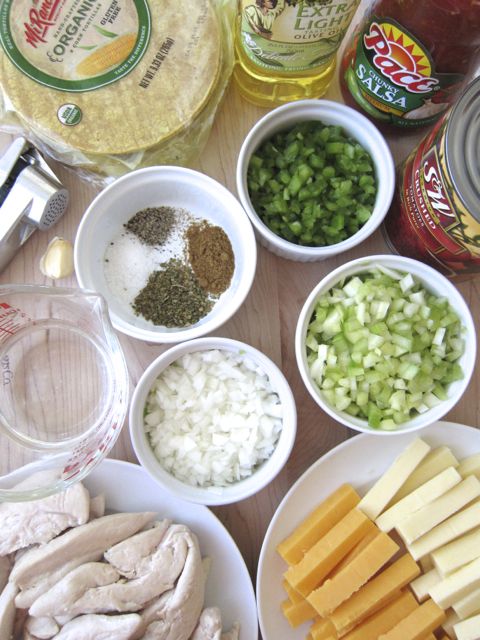 ingredients for enchiladas rancheros