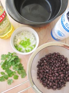 ingredients for black beans