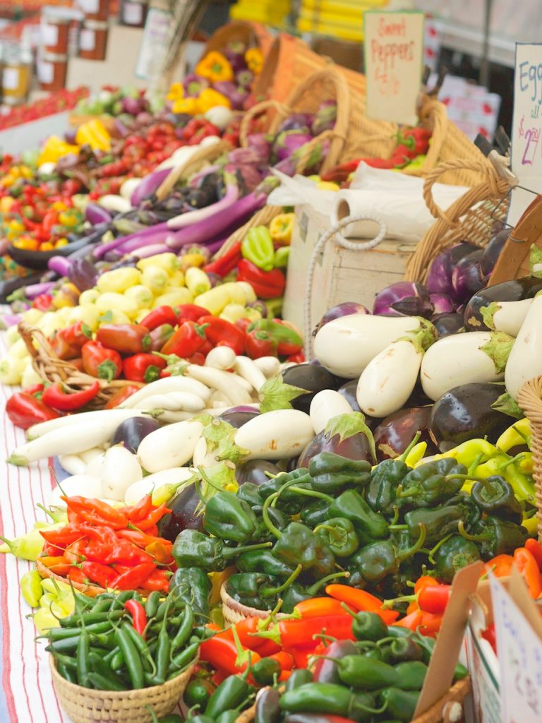 pretty display of peppers