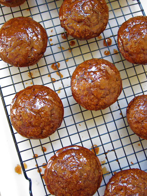 Maple Glazed Molasses Bran Muffins