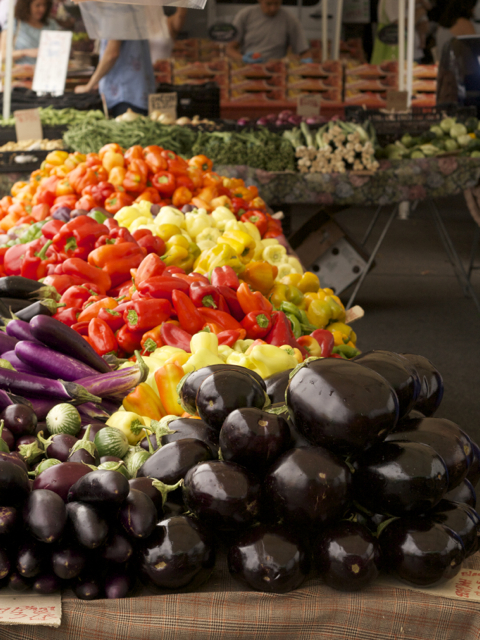eggplant at farmer's market