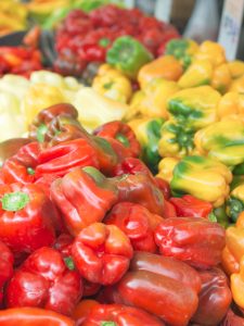 peppers at the farmers market