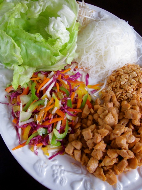 Rainforest Cafe Lettuce Wraps and Thai Chicken Salad