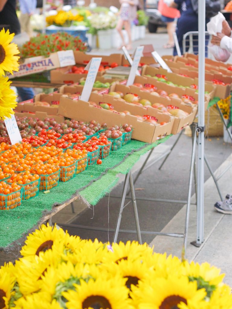 cherry tomatoes at the farmers market