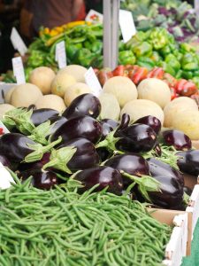 eggplant at the farmers market