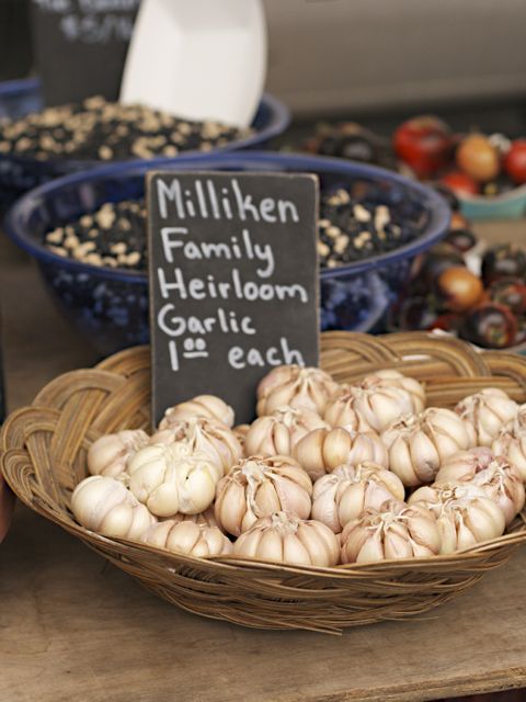 garlic in basket