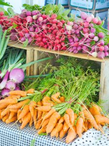 carrots at the farmers market