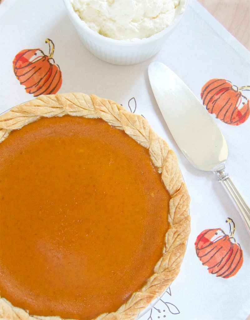 Pumpkin Pie With Maple Syrup