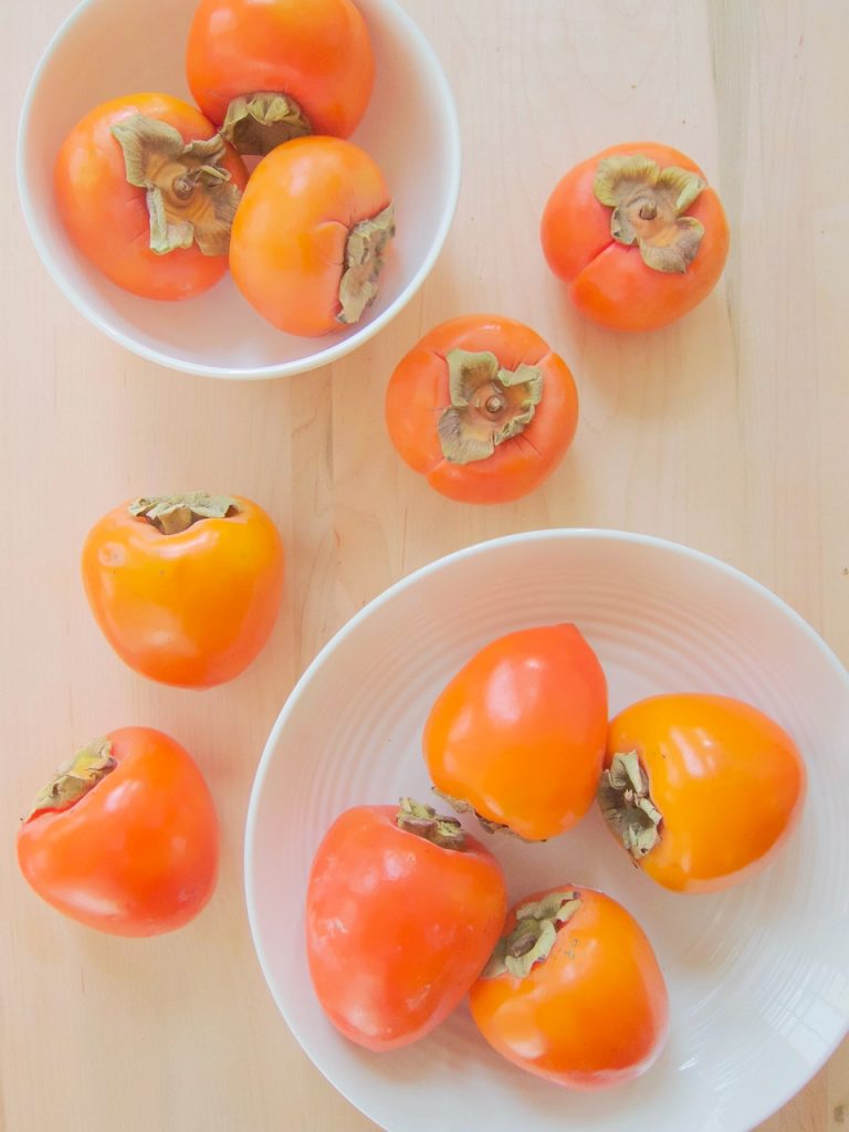 fuyu and Hachiya persimmons