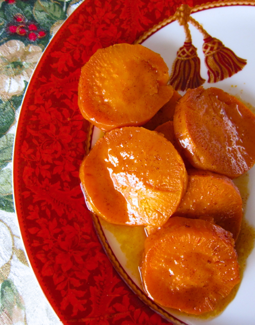 Scalloped Yams With Maple Orange Sauce
