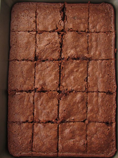 brownies in pan