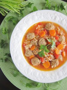 Albondigas soup