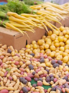 potatoes at the farmers market