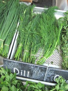 dill at the farmers market