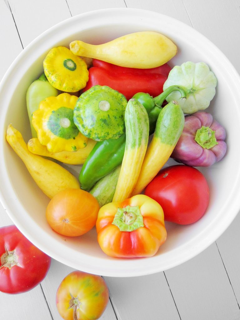 summer vegetables in a bowl
