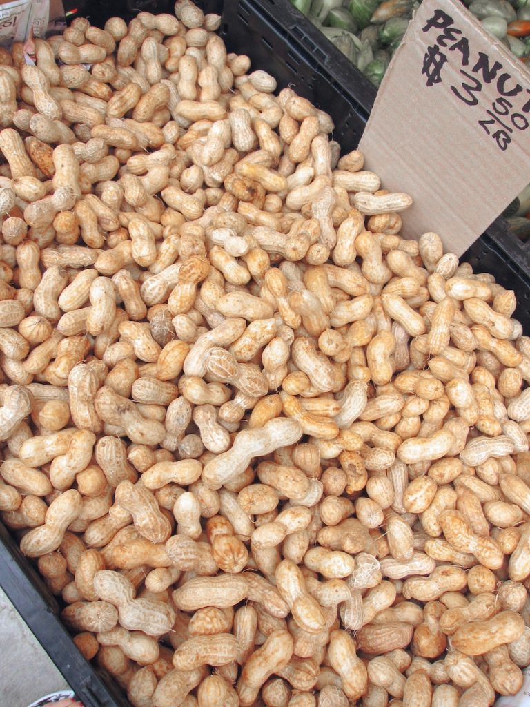 peanuts at the farmers market