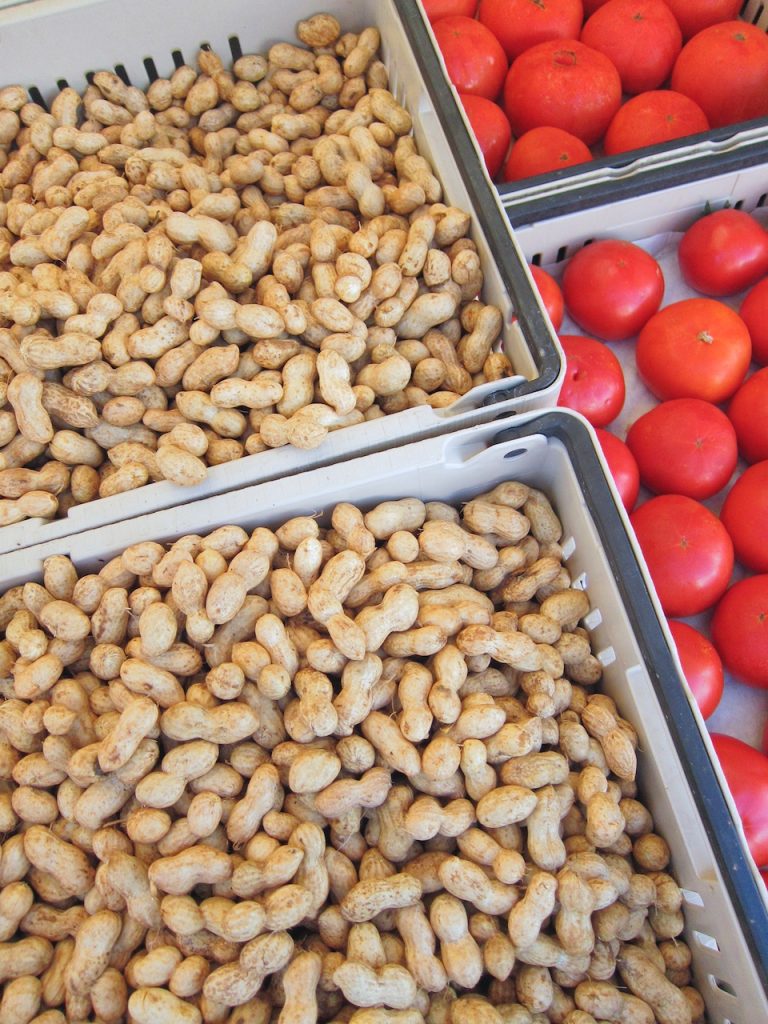 peanuts at the farmers market