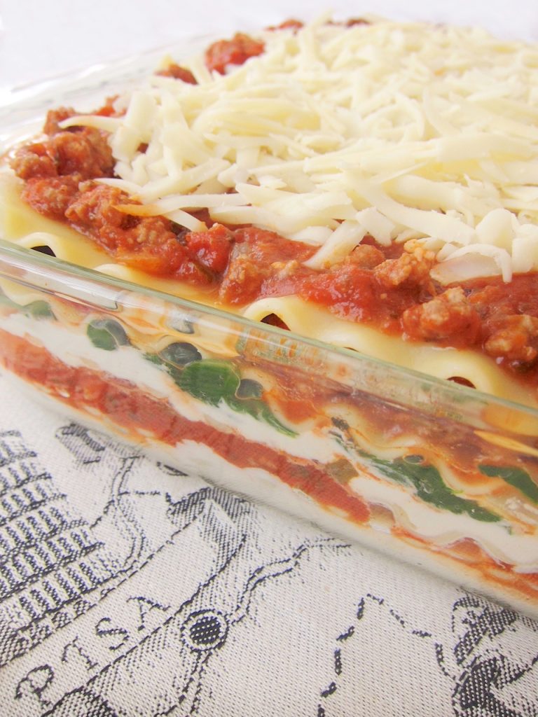 unbaked lasagne