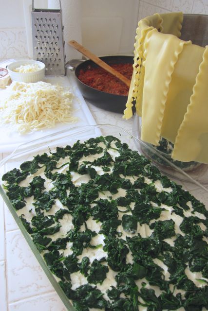 spinach layer