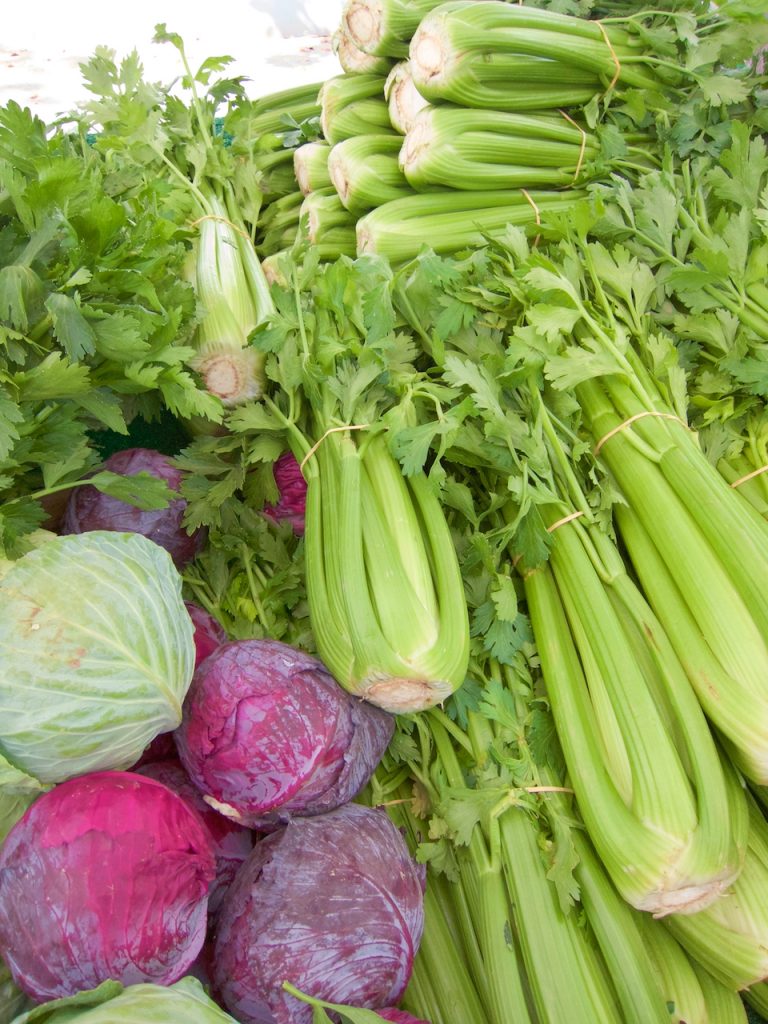 celery at farmers market