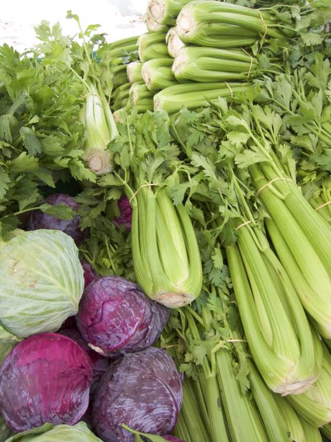 celery at farmers market