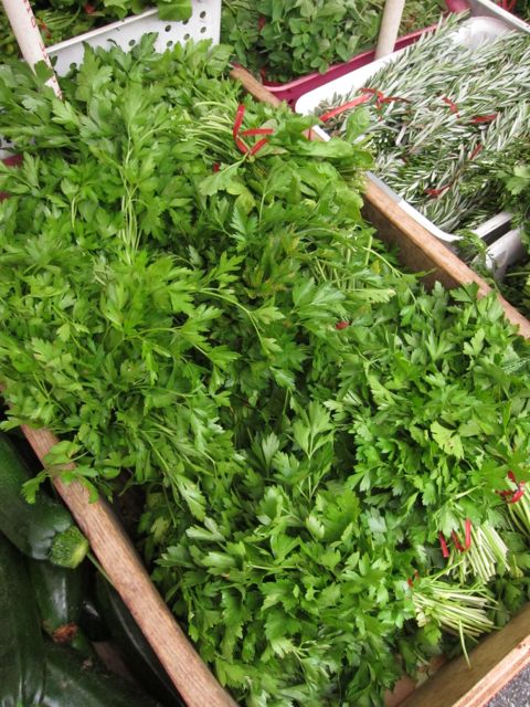 parsley at farmers marker