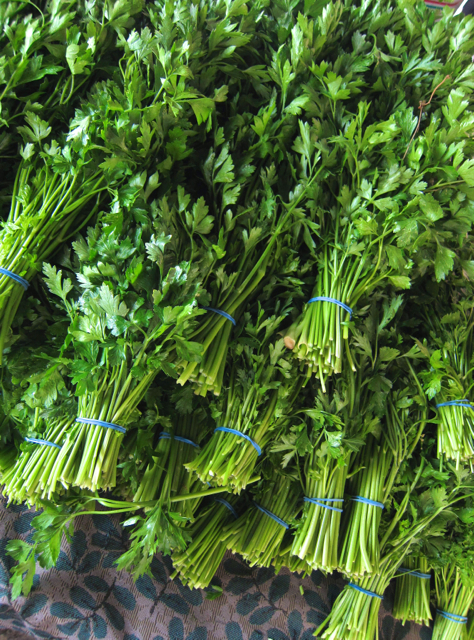Italian parsley at farmer's market