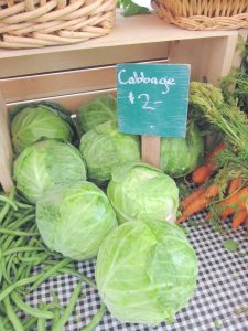 cabbage at farmer's market