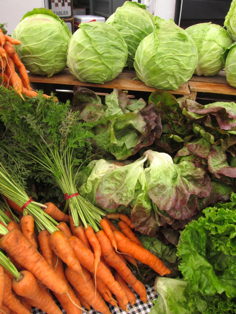 cabbage at farmer's market