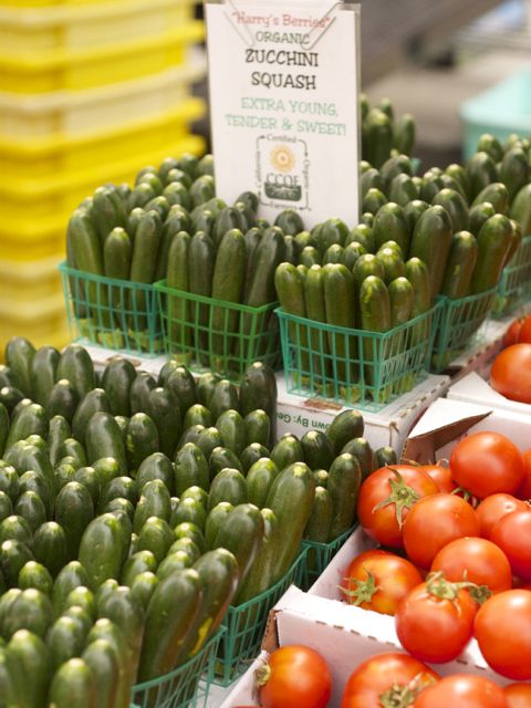zucchini at farmers market