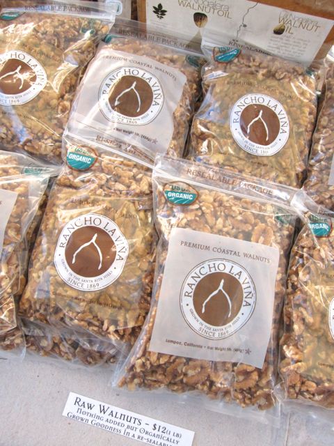 walnuts at farmer's market